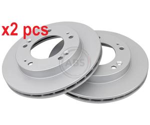 X2 PCS L&R SIDES FITS KIA RETONA CLOSED OFF-ROAD VEHICLE BRAKE DISC 16604 A.B.S.