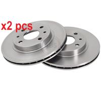 X2 PCS L&R SIDES 17339 BRAKE DISC A.B.S.