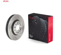 X2 PCS L&R SIDES FITS LEXUS GS 300 BRAKE DISC 09.8402.1X BREMBO