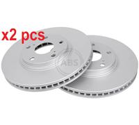 X2 PCS L&R SIDES FITS LEXUS RX 300 AWD BRAKE DISC 17217 A.B.S.