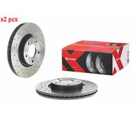 X2 PCS L&R SIDES FITS MAZDA 3 SALOON 2.0 BRAKE DISC 09.9468.2X BREMBO