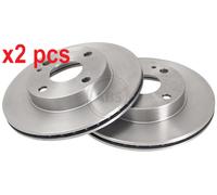 X2 PCS L&R SIDES FITS MAZDA 323 C MK IV 1.3 BRAKE DISC 15946 A.B.S.