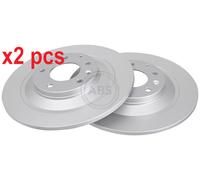 2x Brake disc solid 17688 A.B.S. for MAZDA 6 Hatchback 6 Saloon 6 Station Wagon
