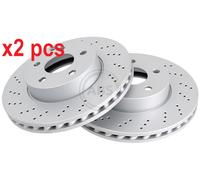 X2 PCS L&R SIDES FITS MERCEDES-BENZ C-CLASS C 180 CGI BRAKE DISC 17755 A.B.S.