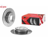 X2 PCS L&R SIDES FITS MERCEDES-BENZ C-CLASS C 36 BRAKE DISC 08.7211.2X BREMBO