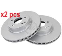 X2 PCS L&R SIDES FITS MERCEDES-BENZ CLS CLS 320 CDI BRAKE DISC 17403 A.B.S.