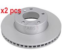 X2 PCS L&R SIDES FITS MERCEDES-BENZ G-CLASS CABRIO 320 BRAKE DISC 16570 A.B.S.