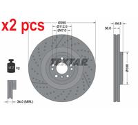 1X Brake disc TEXTAR 92337005 for MERCEDES-BENZ GLS (X166) 3 2015-2019