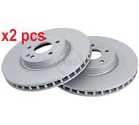 X2 PCS L&R SIDES FITS MERCEDES-BENZ MARCO POLO CAMPER BRAKE DISC 18468 A.B.S.