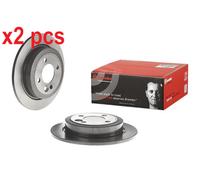X2 PCS L&R SIDES FITS MINI MINI ONE BRAKE DISC 08.9163.11 BREMBO