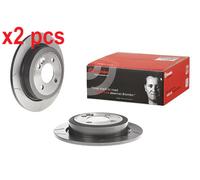 X2 PCS L&R SIDES FITS MINI MINI ONE BRAKE DISC 08.9163.75 BREMBO