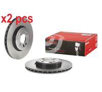 X2 PCS L&R SIDES FITS MINI MINI ONE BRAKE DISC 09.A047.41 BREMBO