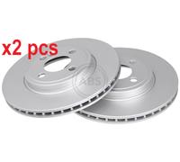 X2 PCS L&R SIDES FITS MINI MINI ONE BRAKE DISC 17865 A.B.S.