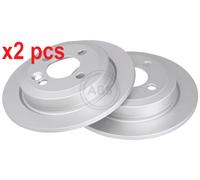 X2 PCS L&R SIDES FITS MINI MINI ONE BRAKE DISC 17866 A.B.S.
