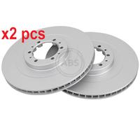 X2 PCS L&R SIDES FITS MITSUBISHI L200 3.0 4WD BRAKE DISC 17431 A.B.S.