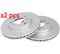 X2 PCS L&R SIDES FITS OPEL CORSA C 1.0 BRAKE DISC 17362 A.B.S.