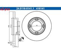 ATE 24.0116-0141.1 Brake disc