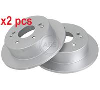 Rear Set 2x Brake Discs A.B.S. 18227 for Ssangyong Actyon/Korando (10-21)