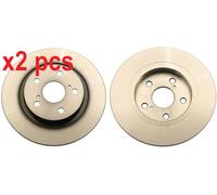 X2 PCS L&R SIDES FITS TOYOTA AVENSIS SALOON 1.6 VVT-I BRAKE DISC DF6324 TRW