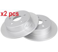 2x Brake disc solid 17912 A.B.S. for TOYOTA AVENSIS AVENSIS Saloon