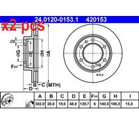 ATE 24.0120-0153.1 Brake disc