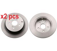 X2 PCS L&R SIDES FITS TOYOTA VERSO 1.6 BRAKE DISC DF6319 TRW