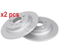 X2 PCS L&R SIDES FITS VOLVO S60 I 2.0 T BRAKE DISC 17013 A.B.S.