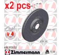 ZIMMERMANN 610.3731.52 Brake disc