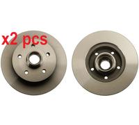 X2 PCS L&R SIDES FITS VW TRANSPORTER T3 VAN 1.9 BRAKE DISC DF2587 TRW