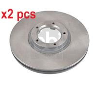 X2 PCS L&R SIDES FRONT 05646 BRAKE DISC FEBI BILSTEIN