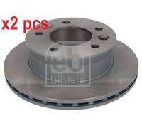 X2 PCS L&R SIDES FRONT 07517 BRAKE DISC FEBI BILSTEIN