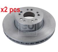 X2 PCS L&R SIDES FRONT 08128 BRAKE DISC FEBI BILSTEIN
