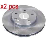 X2 PCS L&R SIDES FRONT 08129 BRAKE DISC FEBI BILSTEIN