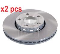 X2 PCS L&R SIDES FRONT 08352 BRAKE DISC FEBI BILSTEIN