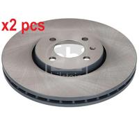 X2 PCS L&R SIDES FRONT 1000750 BRAKE DISC FEBI BILSTEIN
