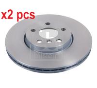 X2 PCS L&R SIDES FRONT 104104 BRAKE DISC FEBI BILSTEIN
