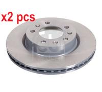 X2 PCS L&R SIDES FRONT 105713 BRAKE DISC FEBI BILSTEIN