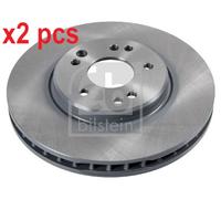 X2 PCS L&R SIDES FRONT 10686 BRAKE DISC FEBI BILSTEIN