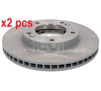 X2 PCS L&R SIDES FRONT 108452 BRAKE DISC FEBI BILSTEIN