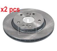 X2 PCS L&R SIDES FRONT 108469 BRAKE DISC FEBI BILSTEIN