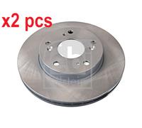 X2 PCS L&R SIDES FRONT 108532 BRAKE DISC FEBI BILSTEIN