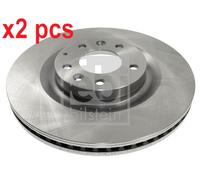 X2 PCS L&R SIDES FRONT 108569 BRAKE DISC FEBI BILSTEIN