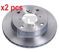 X2 PCS L&R SIDES FRONT 10867 BRAKE DISC FEBI BILSTEIN