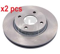 X2 PCS L&R SIDES FRONT 12578 BRAKE DISC FEBI BILSTEIN