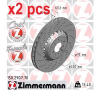 BMW M5, M6 F10 F12 (2010-2018) OEM ZIMMERMANN Front Brake Pads & Discs