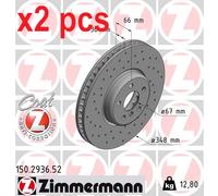ZIMMERMANN 150.2936.52 Brake disc