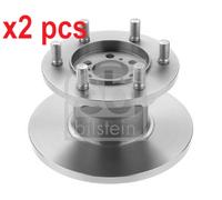 X2 PCS L&R SIDES FRONT 17346 BRAKE DISC FEBI BILSTEIN