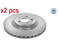 X2 PCS L&R SIDES FRONT 1835211118PD BRAKE DISC MEYLE
