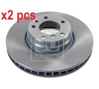 X2 PCS L&R SIDES FRONT 18553 BRAKE DISC FEBI BILSTEIN