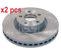 X2 PCS L&R SIDES FRONT 196211 BRAKE DISC FEBI BILSTEIN